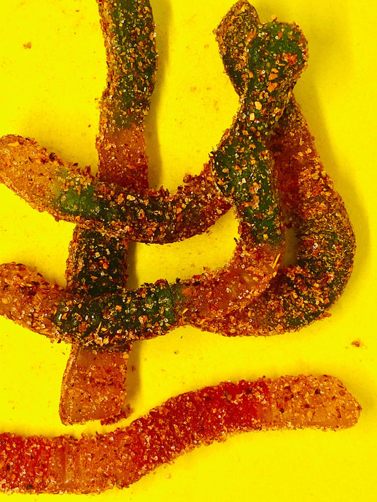 Gusanos enchilados